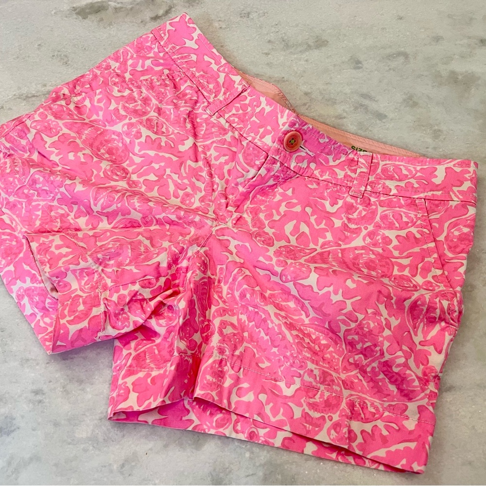 Lily Pulitzer Callahan Shorts Pink Size 6 Cosmo Print